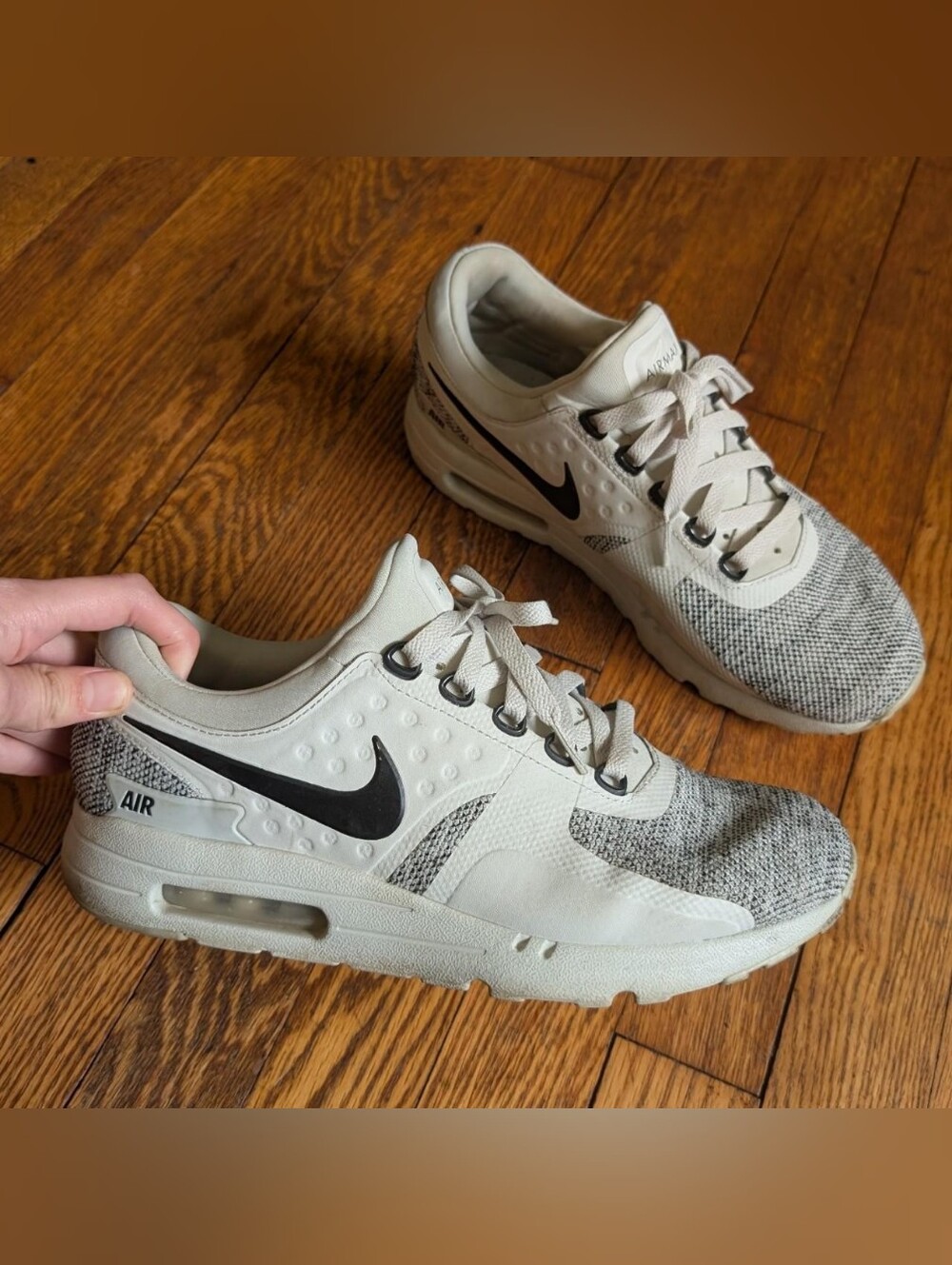 Nike Air Max Zero SE 'Light Bone Black' Mens Size 9